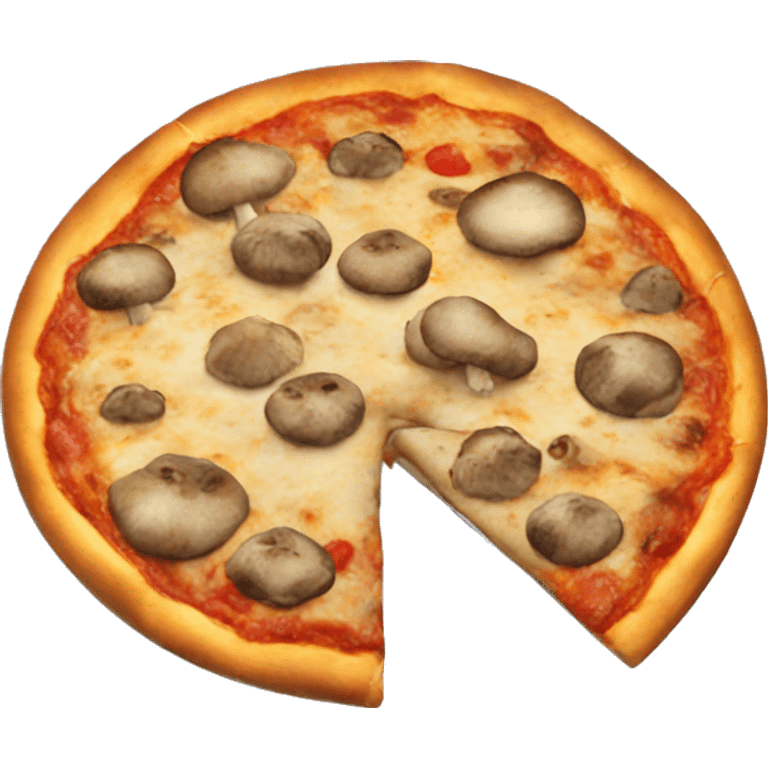 Mushroom pizza emoji