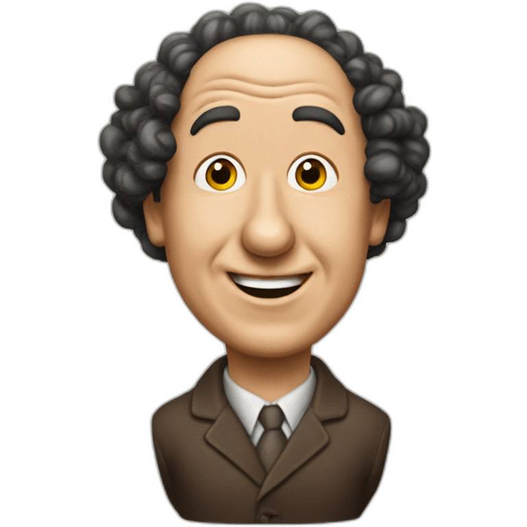 Curly joe of the three stooges emoji