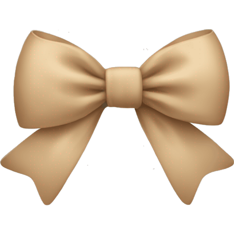 Beige bow emoji