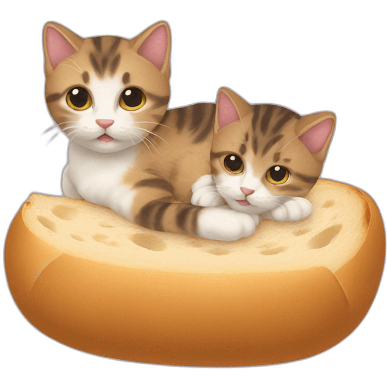 kittens in bread emoji