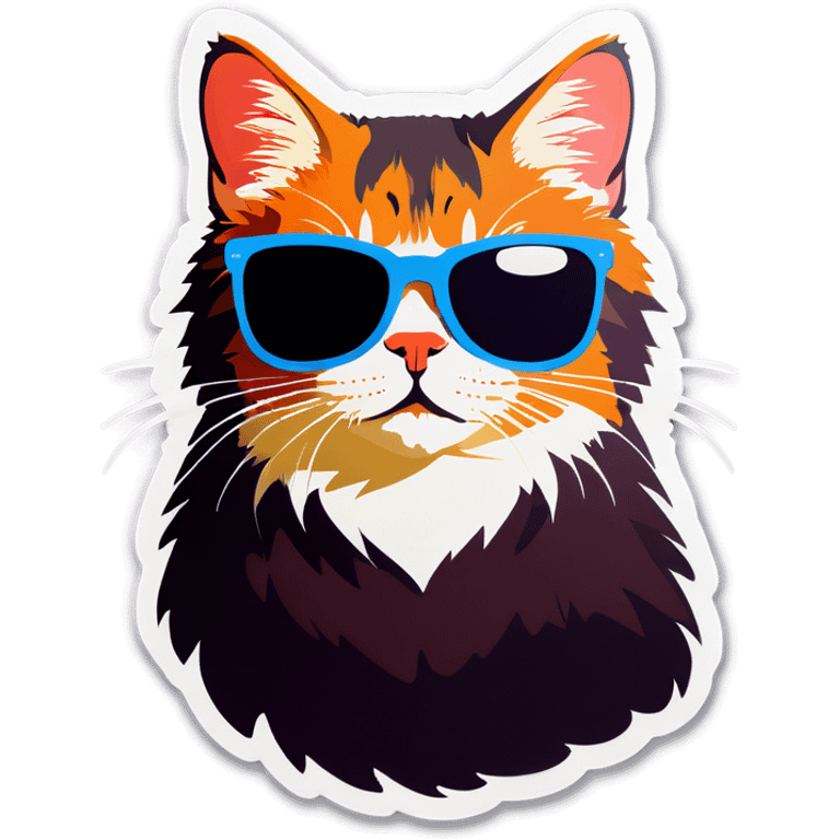 Cat with sunglasses emoji