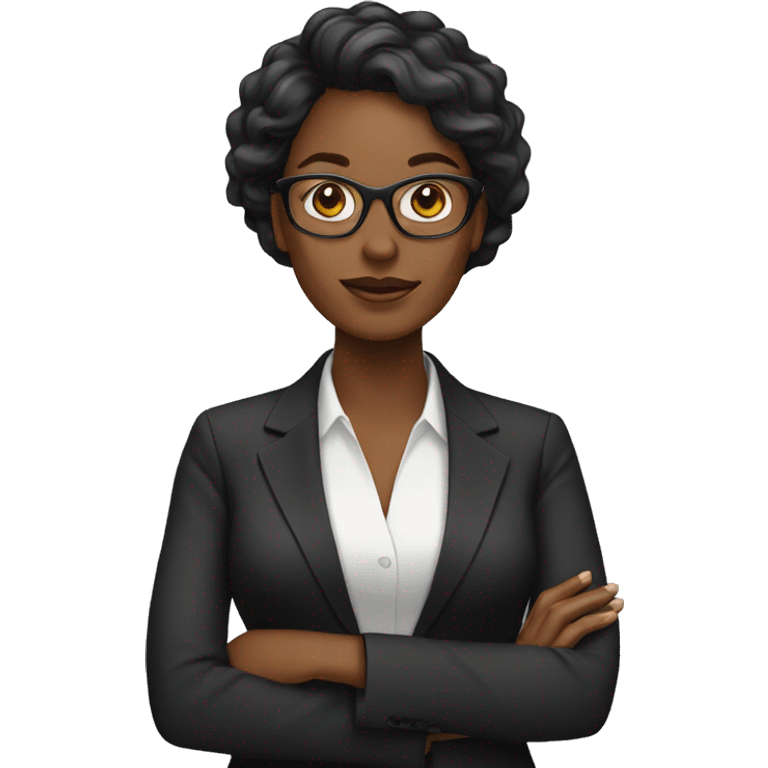 Black business woman  emoji