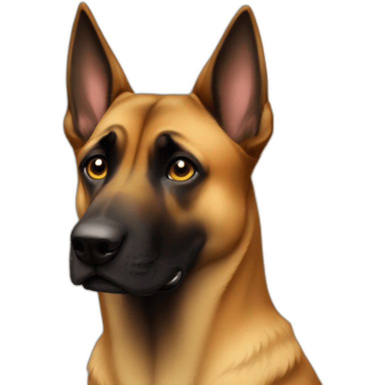 Malinois not happy emoji