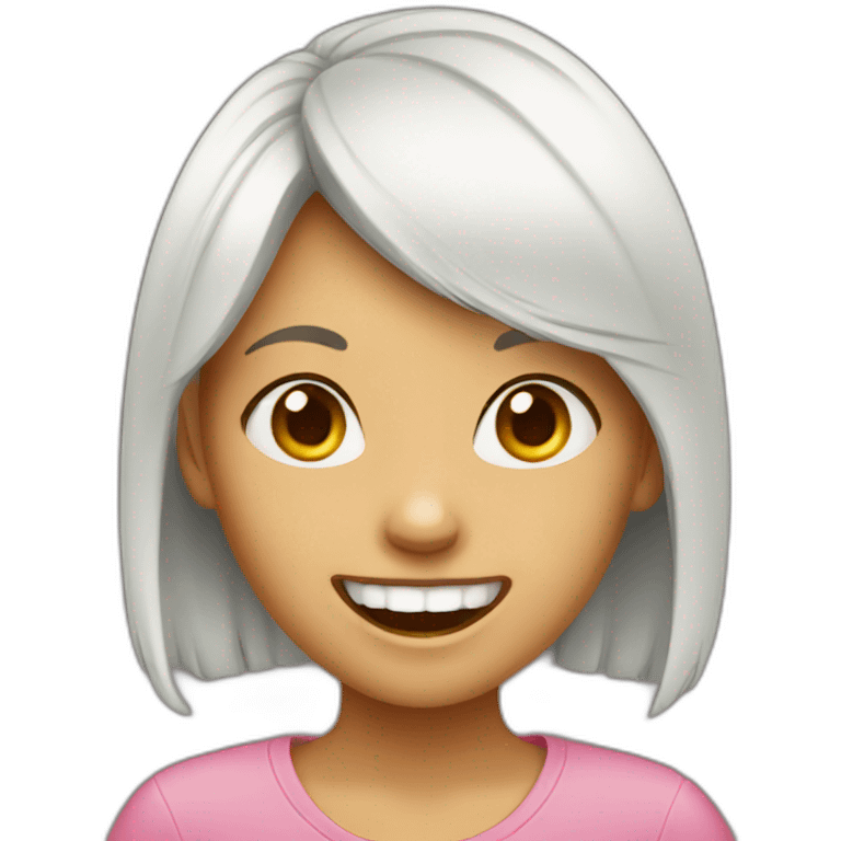 A girl whose front teeth are missing emoji