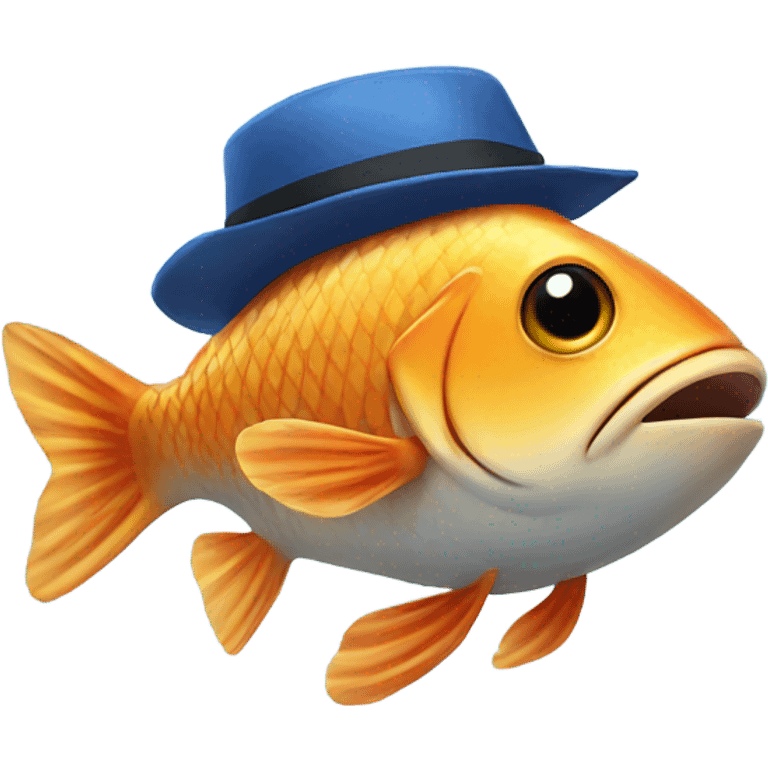 fish wearing hat emoji