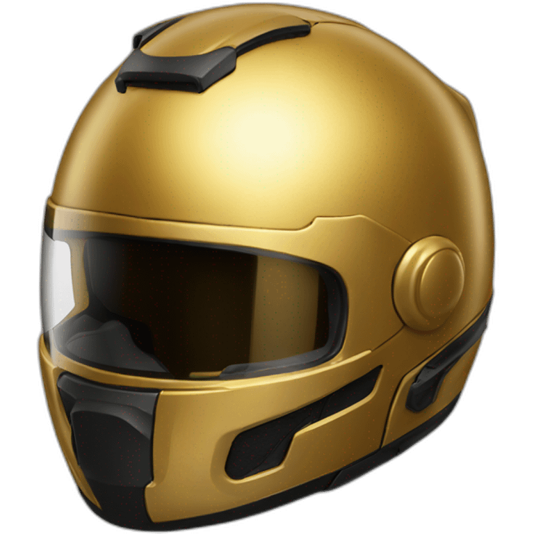 deep gold motorcyle helmet emoji