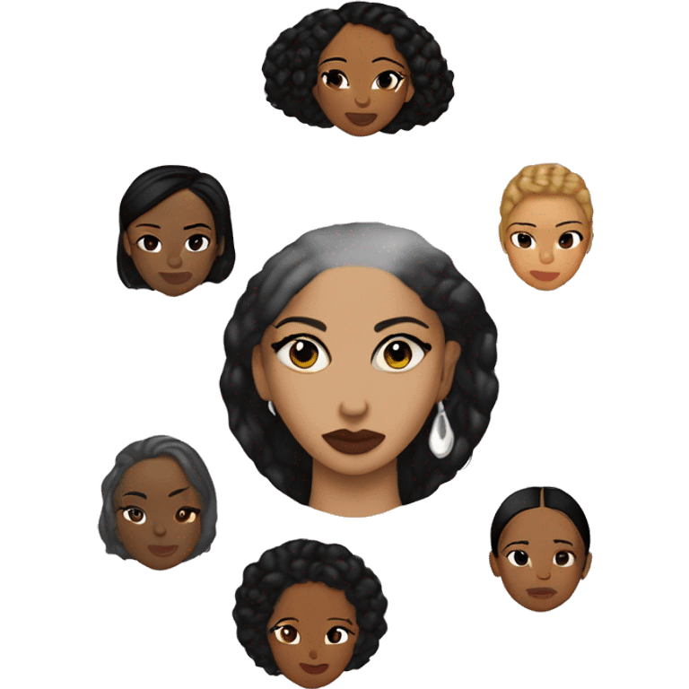 A Sade, Tems, Jhene Aiko inspired emoji with their aesthetic  emoji