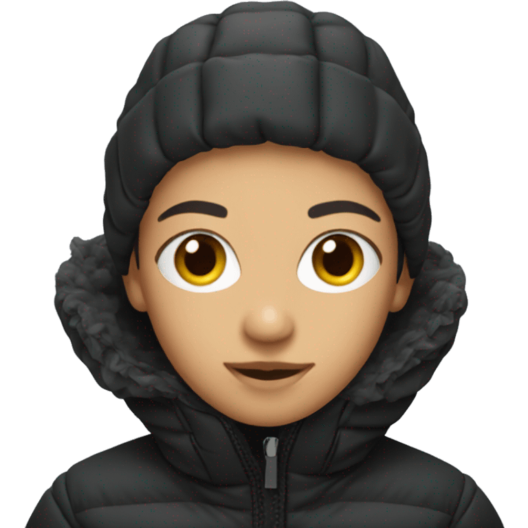 Black puffer jacket emoji