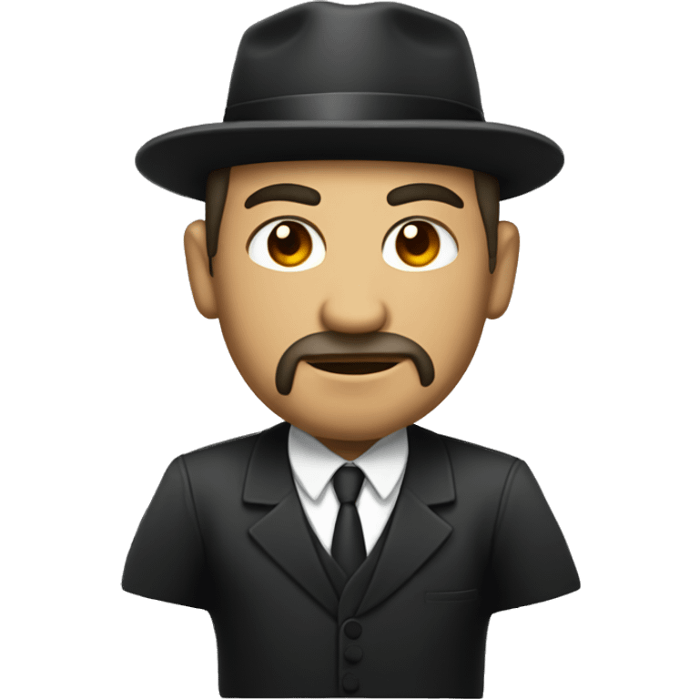 mafia without hat with pistol emoji