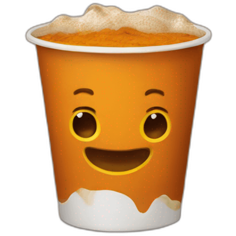 Pumpkin spice emoji