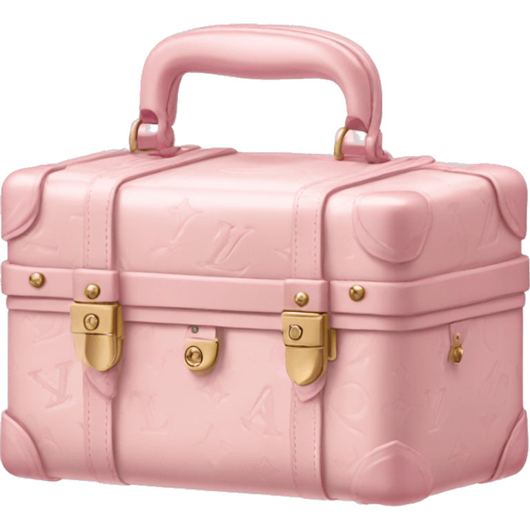 pale pink vanity case lv emoji