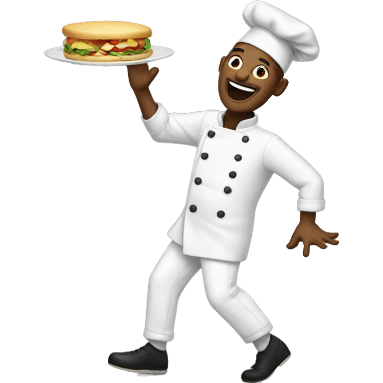 Dancing chef  emoji