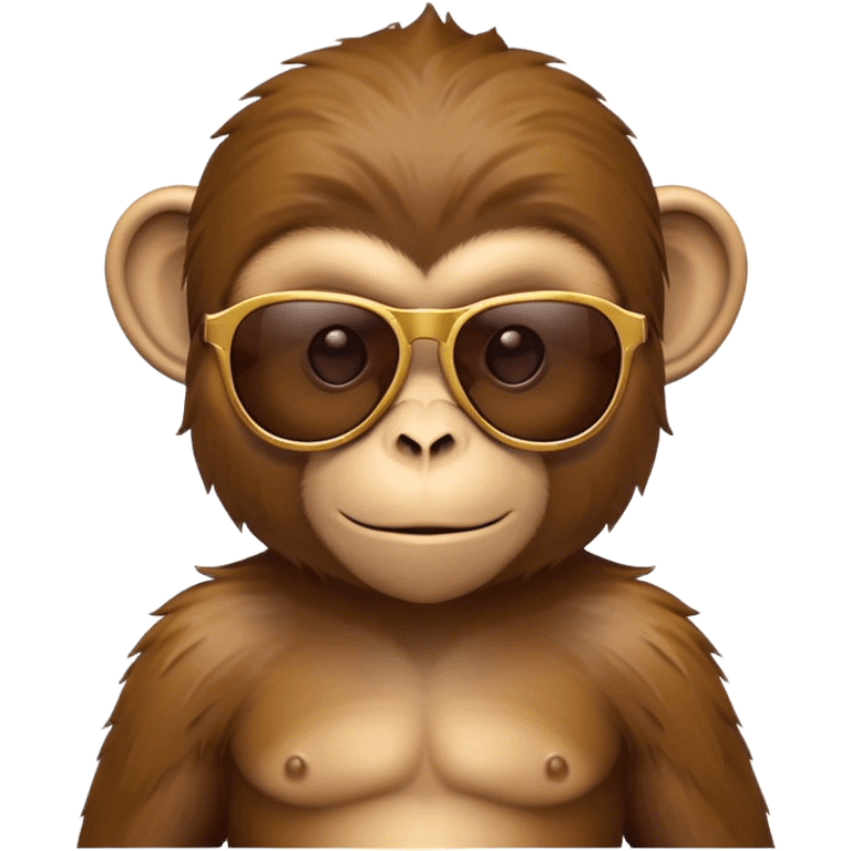 Monkey with sunglasses emoji