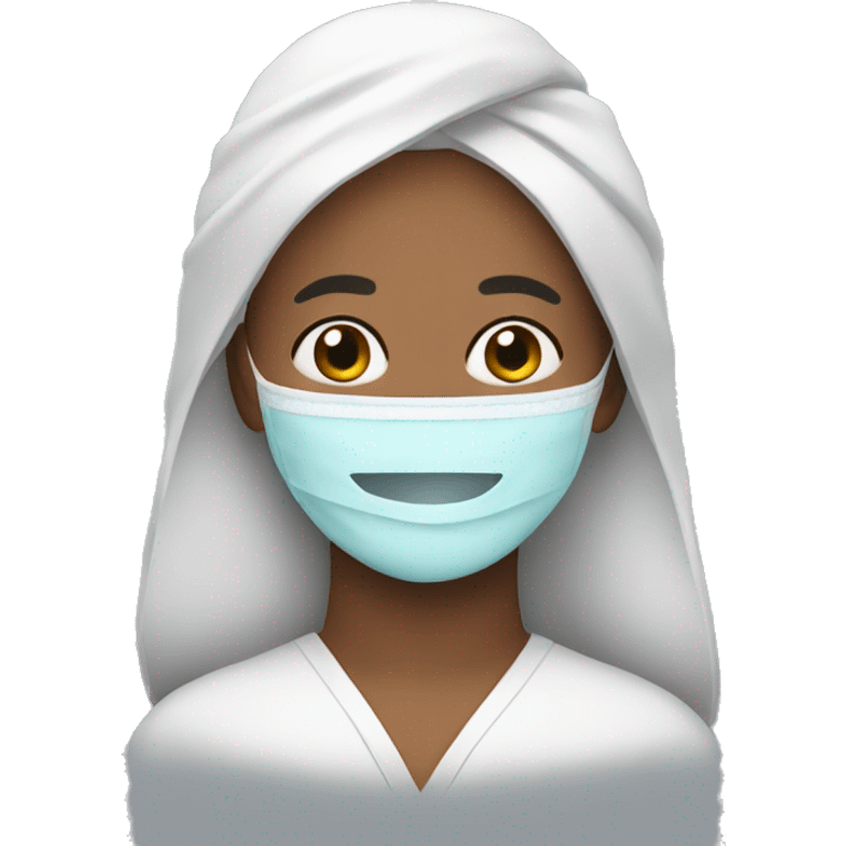 Person with a spa facemask  emoji