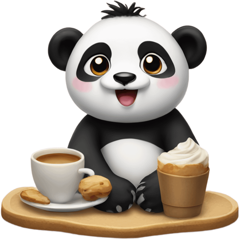 Panda cafe emoji