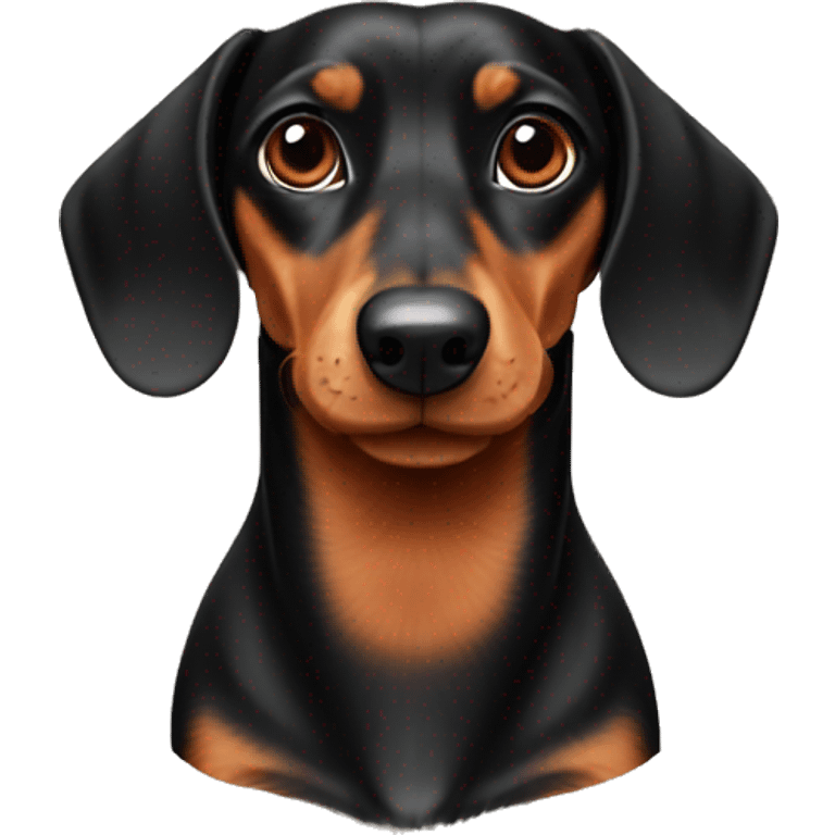 dachshund one red and one black and tan emoji