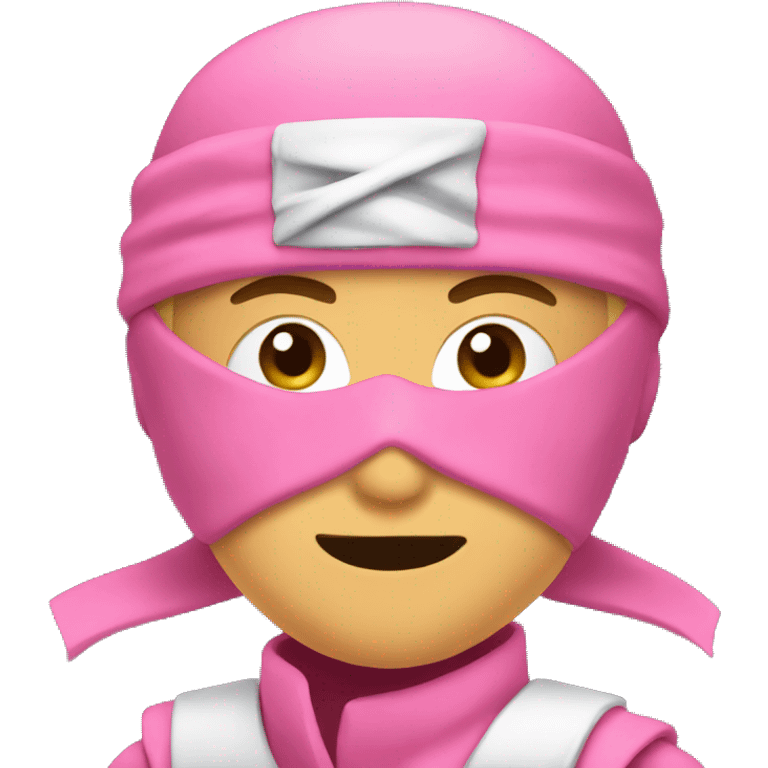 Pink ninja emoji