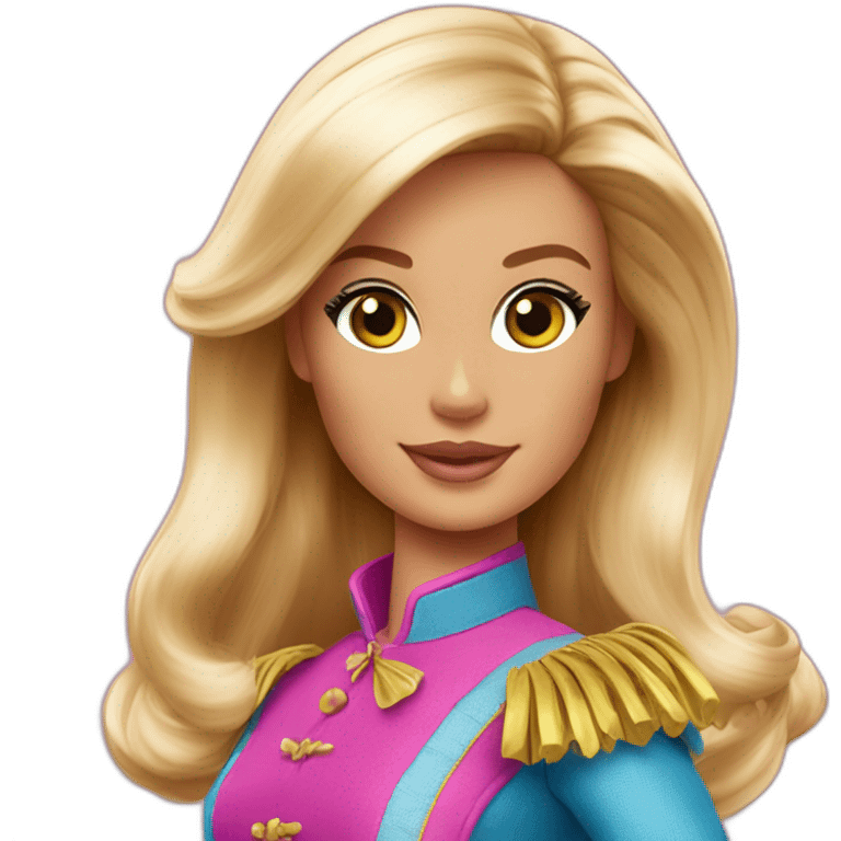 Barbie mousquetaires emoji