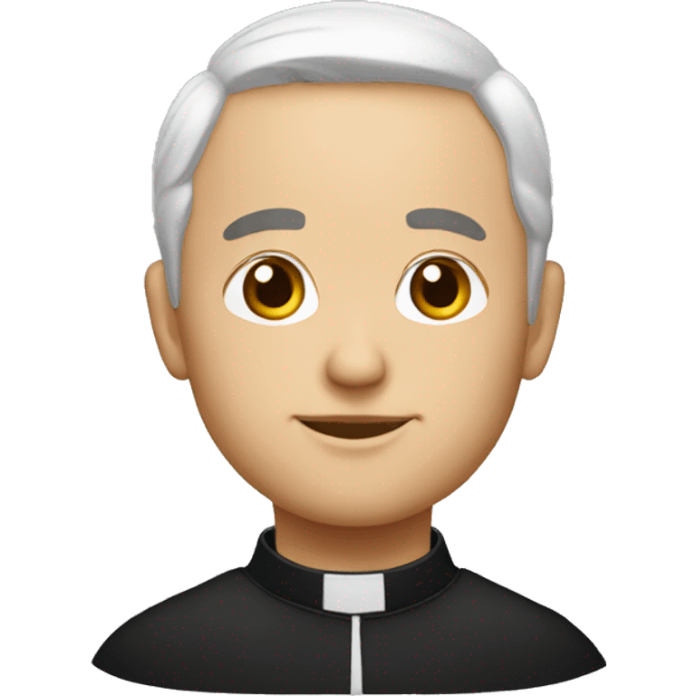 white catholic priest emoji