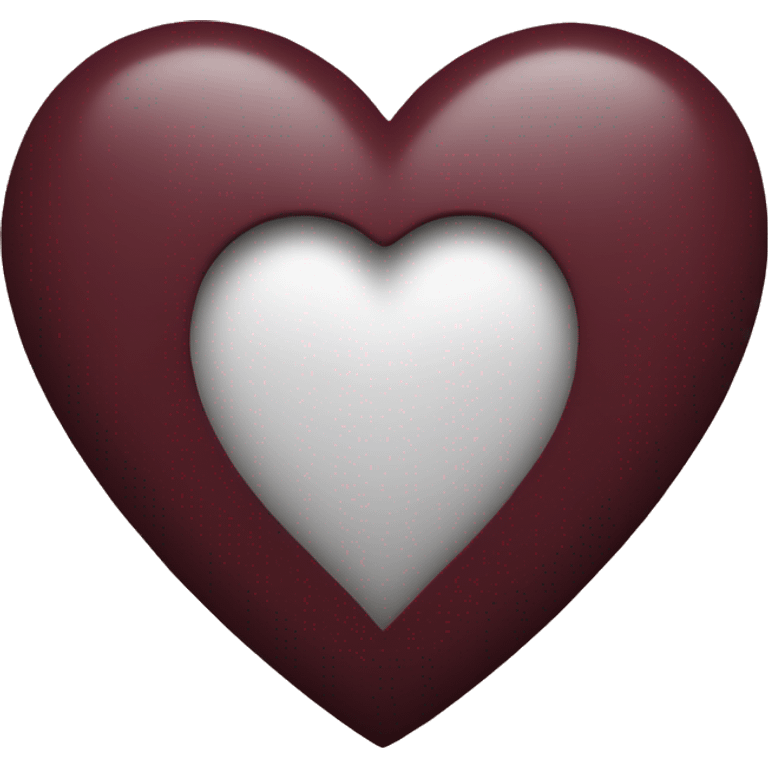 maroon heart emoji