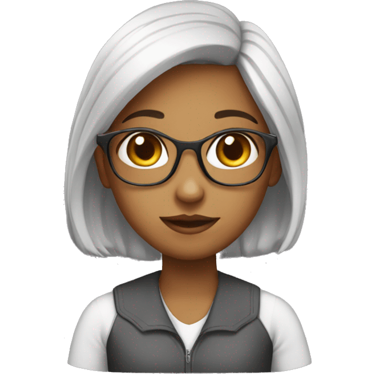 intelligent girl emoji