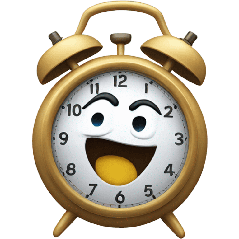 Alarm clock dancing emoji