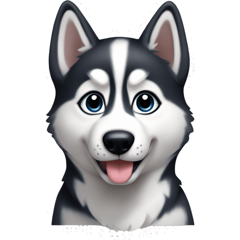 Husky puppy  emoji