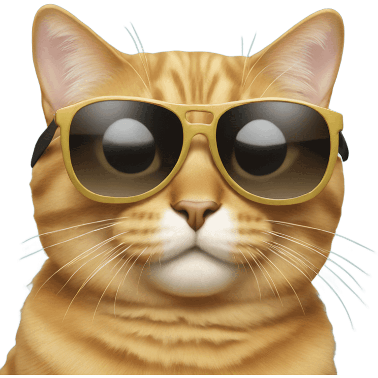 Cat with sunglasses emoji