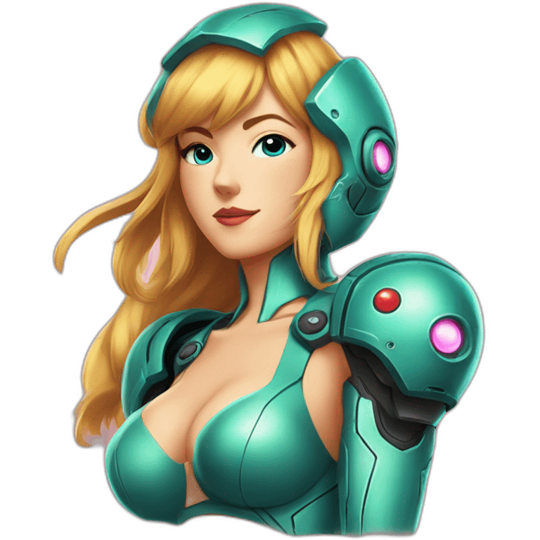 Samus in this style : Pin-Up emoji