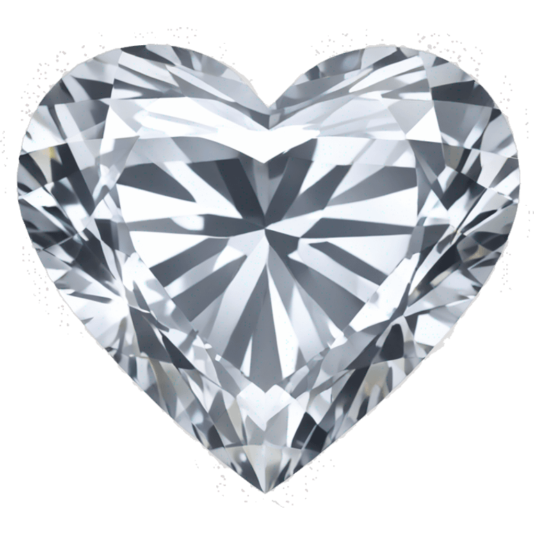 Heart shaped 56-carat white diamond emoji