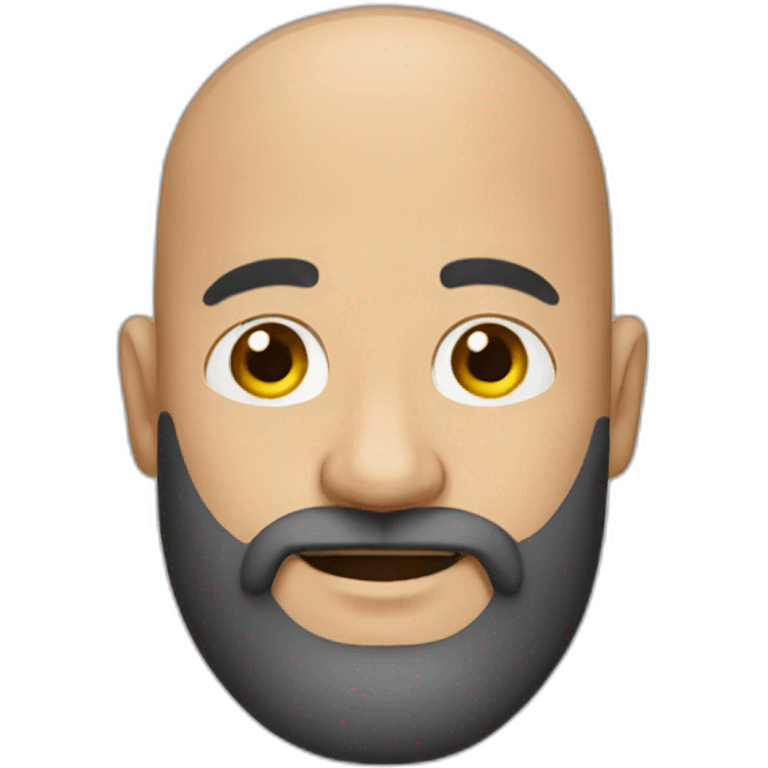 bald man with beard emoji