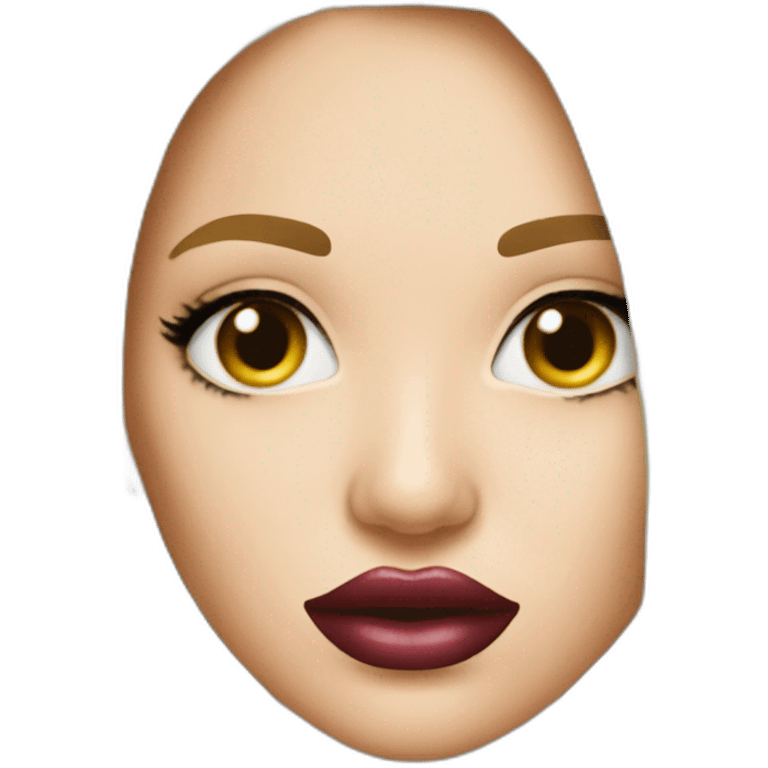 glam blonde lip ring emoji