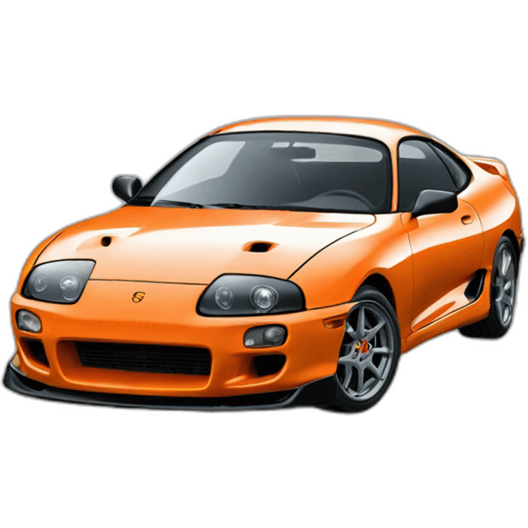 Orange supra mk4 tuned emoji