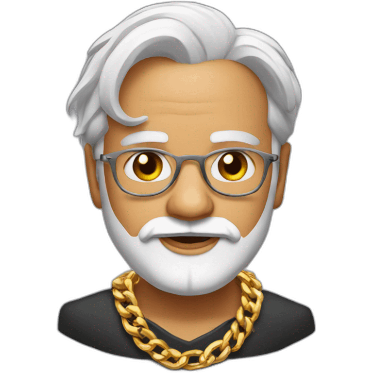 Modi with gold chain  emoji