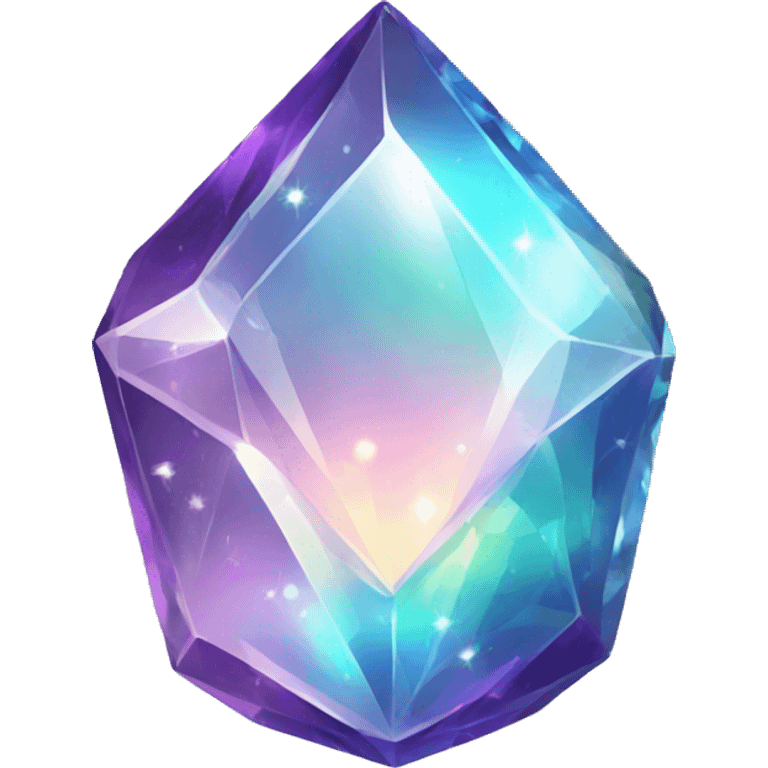 Shiny sparkly glass crystal gem emoji