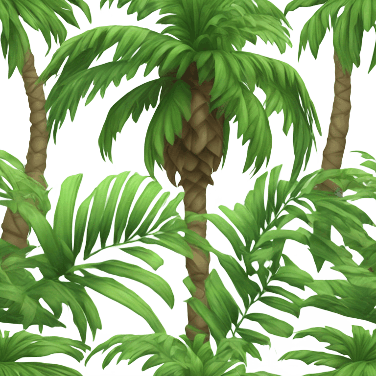 Realistic palm tree emoji