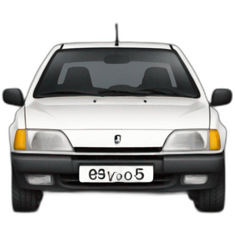 white peugeot 309 emoji