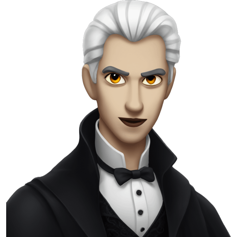 gothic vampire handsome emoji