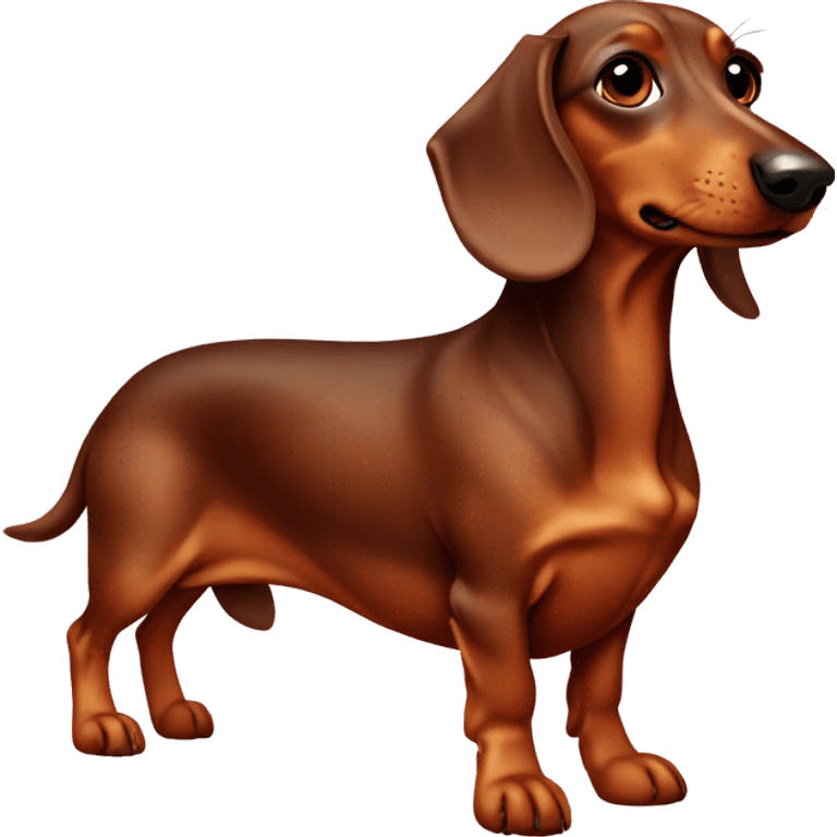 dachshund-dog-brown-valentine  emoji