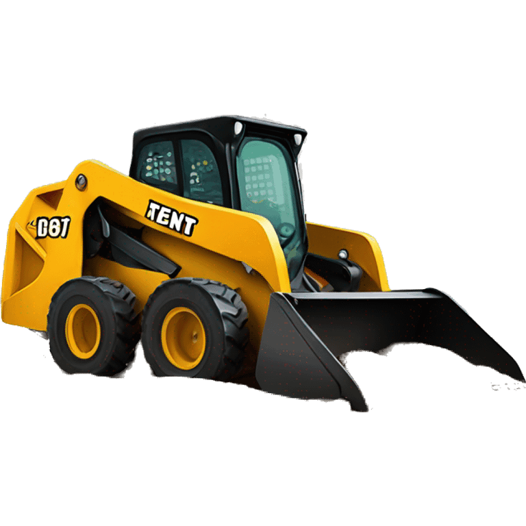 Skid steer pushing dirt emoji