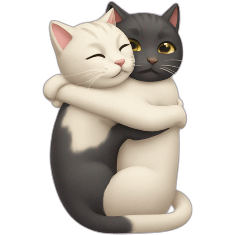 hugging cats emoji