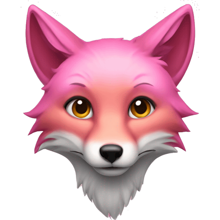 Pink fox emoji