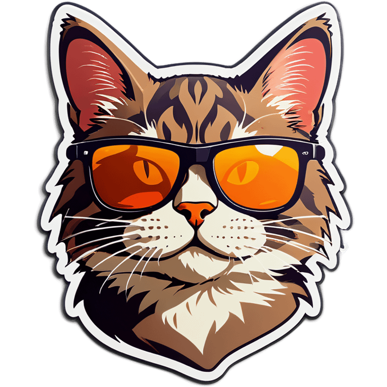 Cat with sunglasses emoji