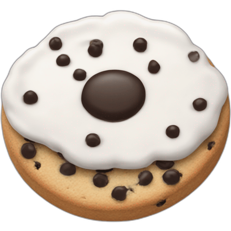 Cookies and cream emoji