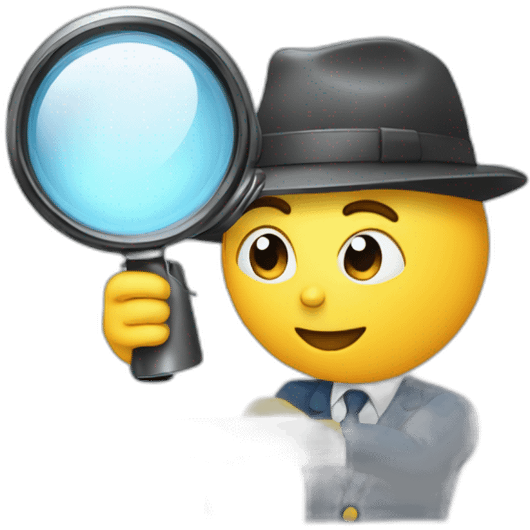 IT auditor inspecting computer with magnifying glass emoji