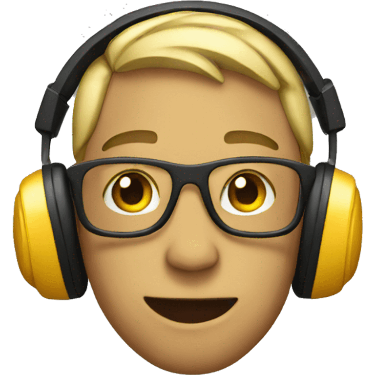 Emoji wearing headphones emoji