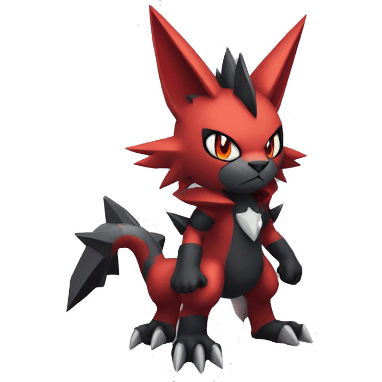 Edgy Cool Guilmon-Torracat-Zoroark full body emoji