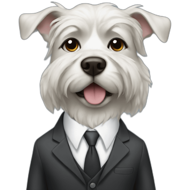 dog in a suit emoji