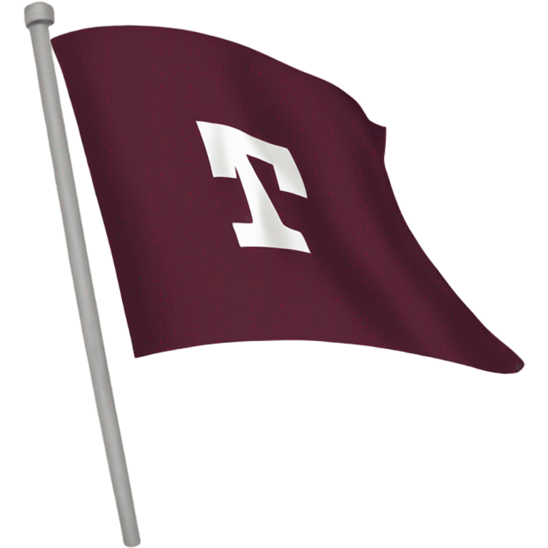 Aggie flag waving emoji