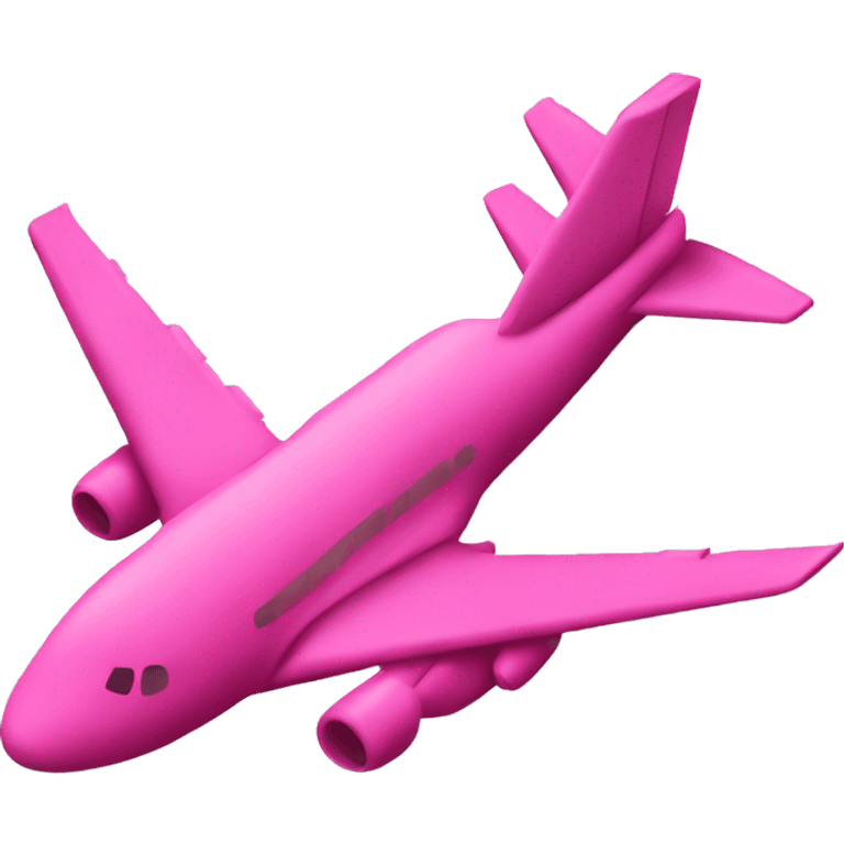 Pink air plain ticket  emoji